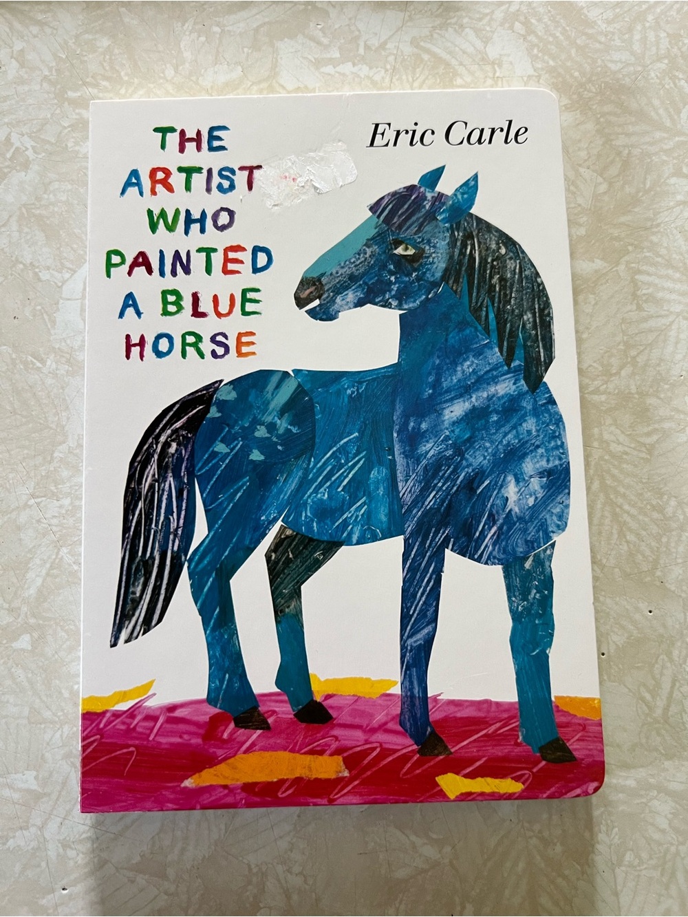 Kohl's Blue and Pink Bold Horse Art Print